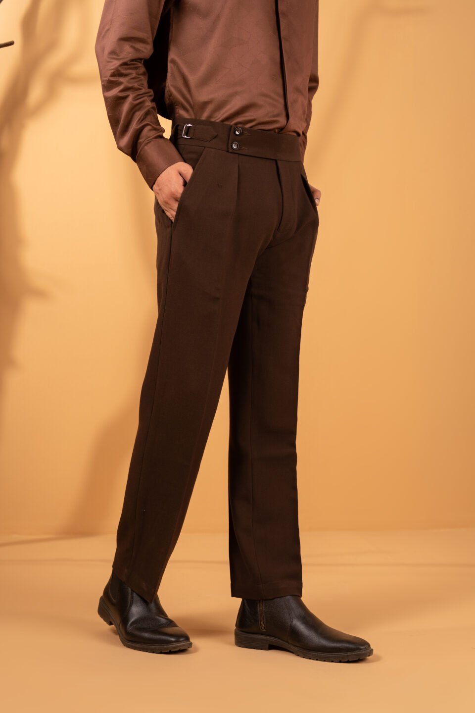 Brown Gurkha Formal Pants
