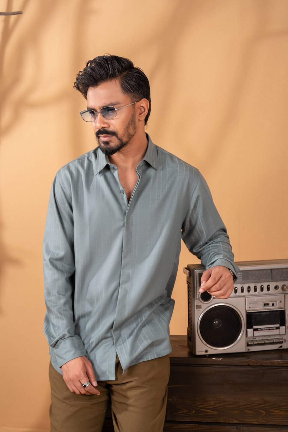 Sapphire Bamboo Silk Shirt